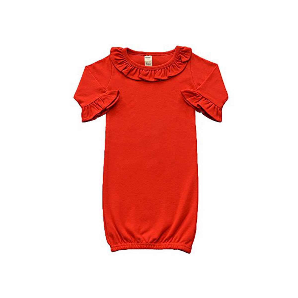 MONAG Long Sleeve Ruffle Baby Gown