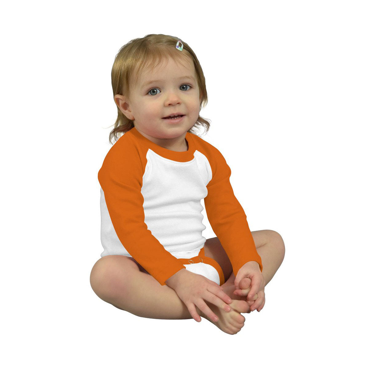 MONAG Infant Long Sleeve Raglan Baseball Bodysuit