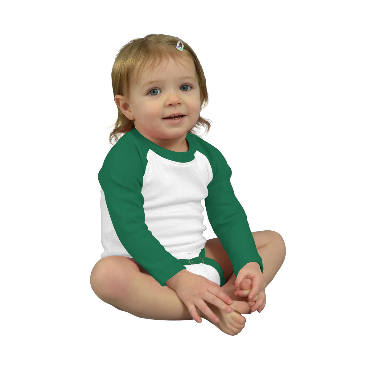 MONAG Infant Long Sleeve Raglan Baseball Bodysuit