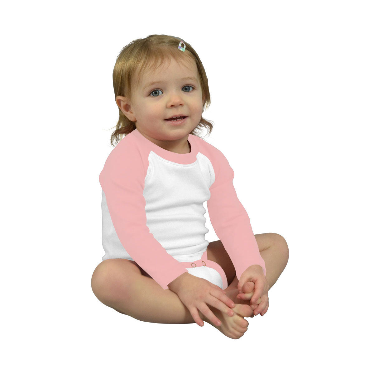 MONAG Infant Long Sleeve Raglan Baseball Bodysuit