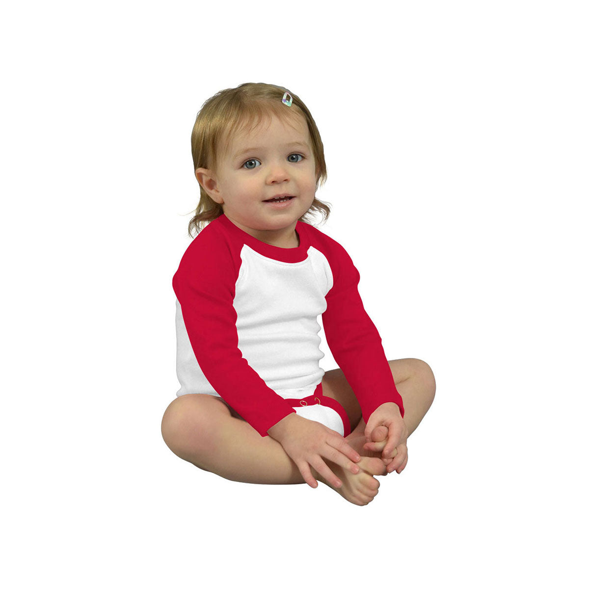 MONAG Infant Long Sleeve Raglan Baseball Bodysuit