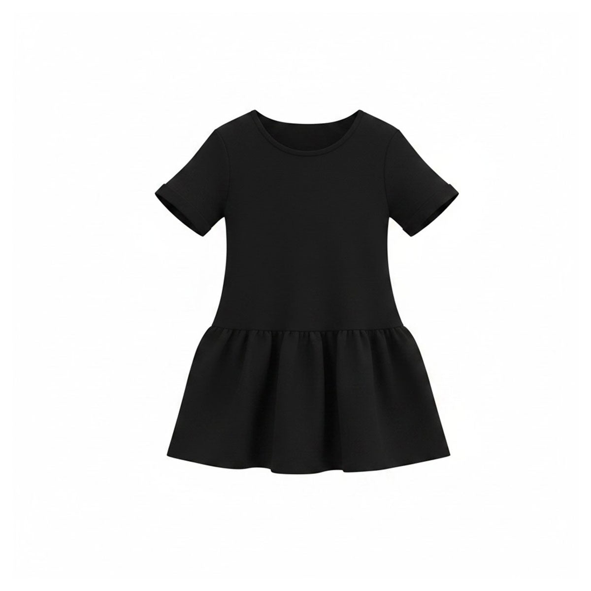 Short Sleeve Drop Waist Mini Dress – Toddler & Youth