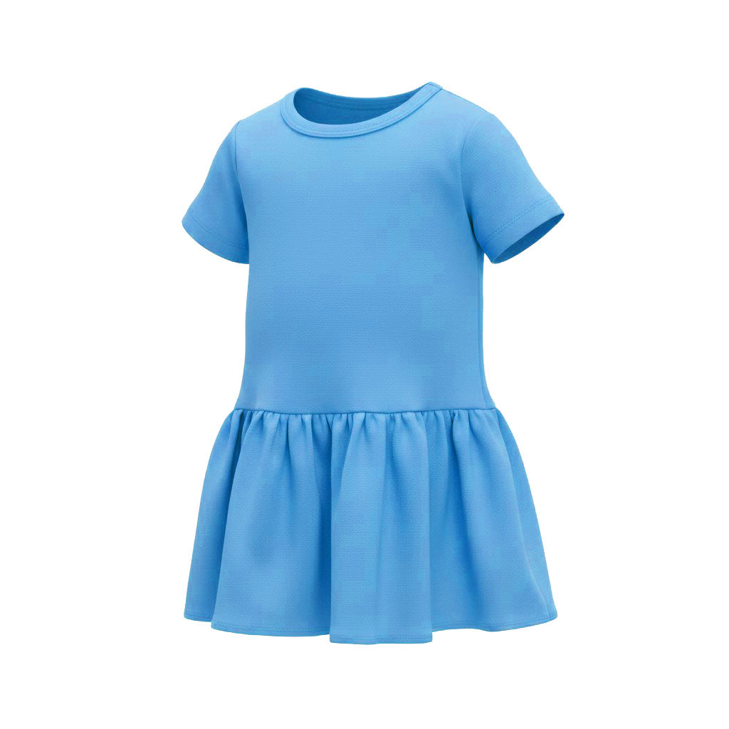 Short Sleeve Drop Waist Mini Dress – Toddler & Youth