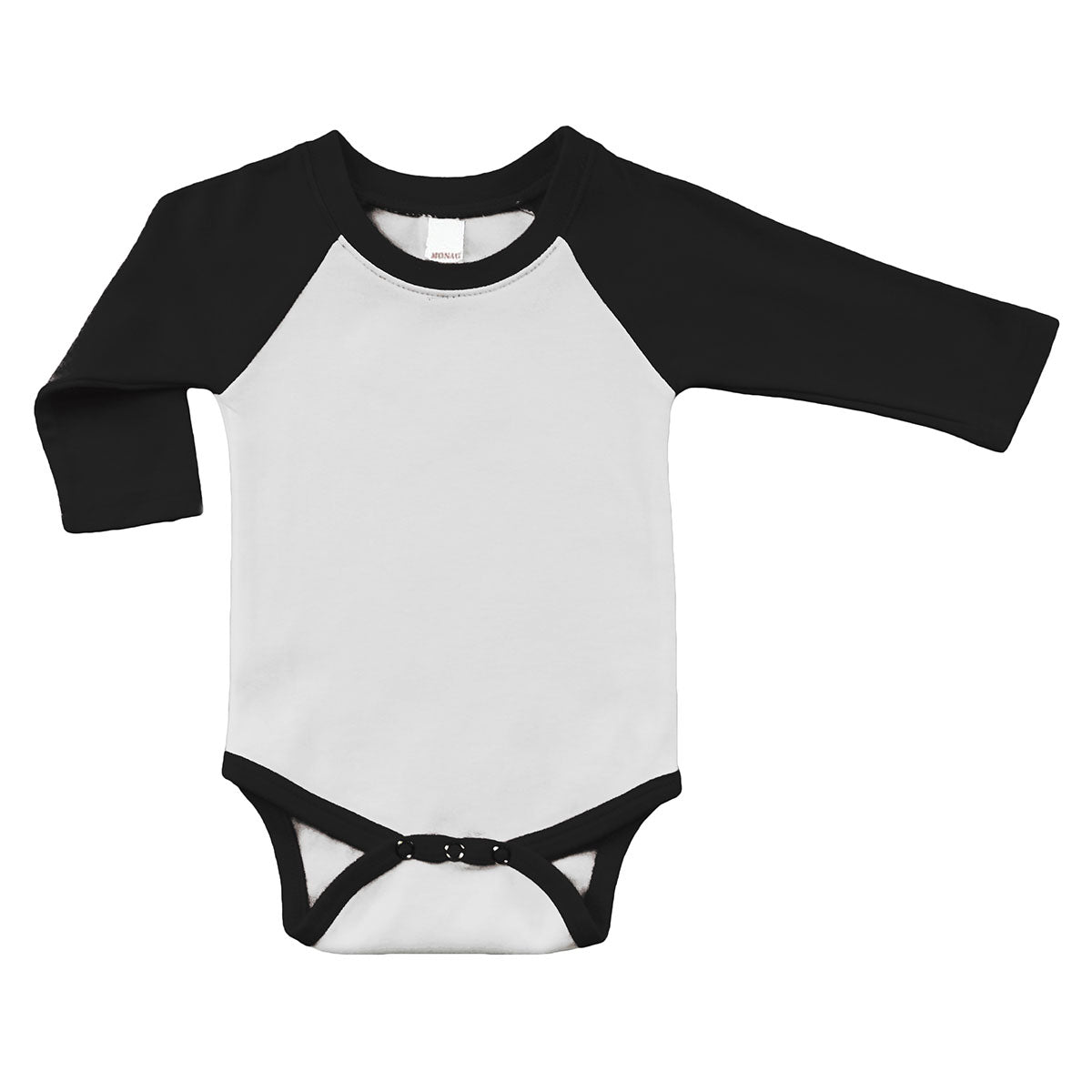 MONAG Polyester Raglan Baseball Bodysuit for Sublimation