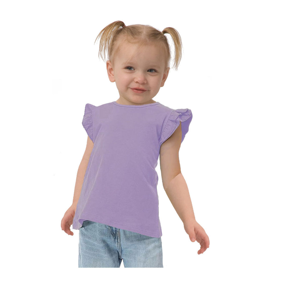 MONAG Girls Flutter Sleeve T-Shirt