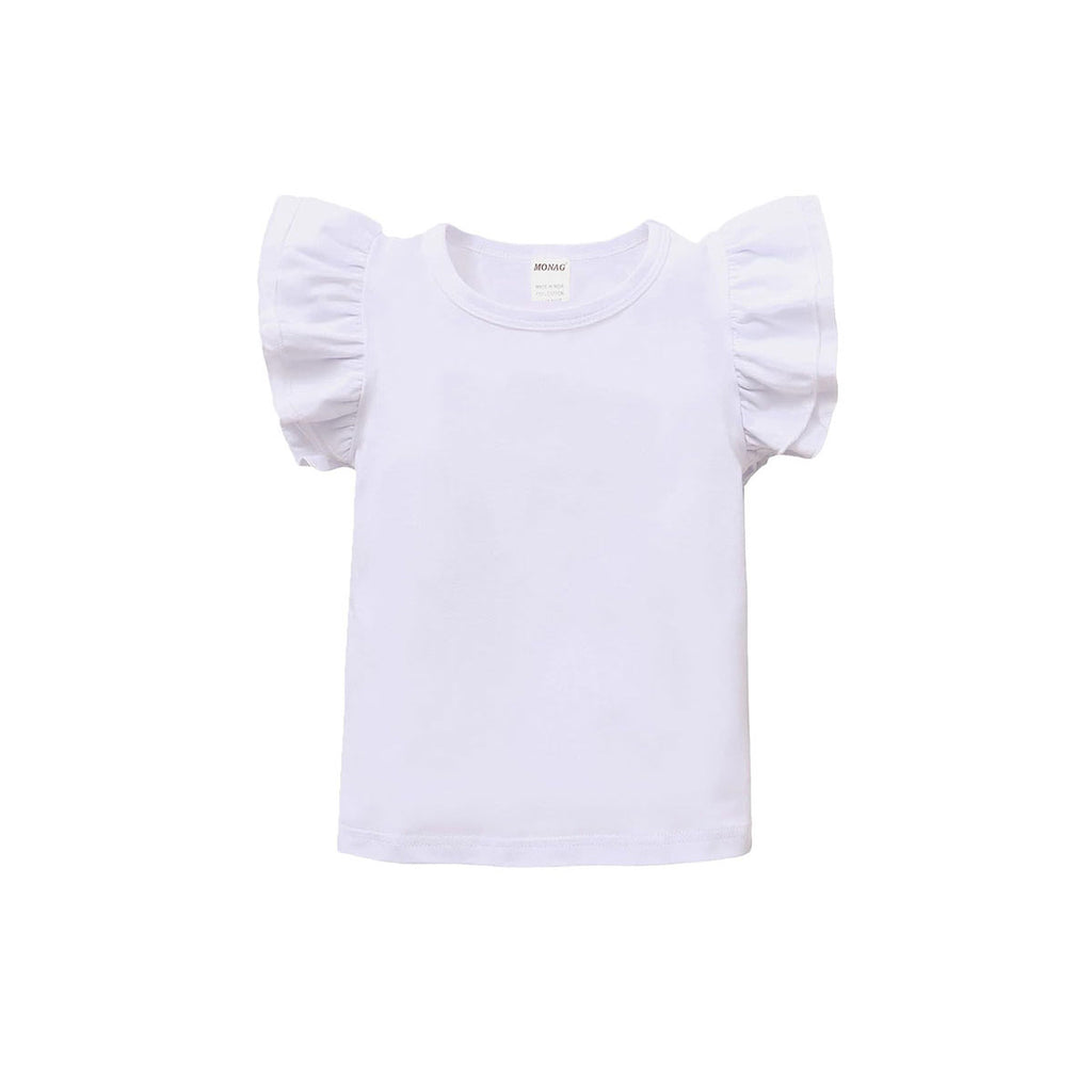 MONAG Girls Flutter Sleeve T-Shirt