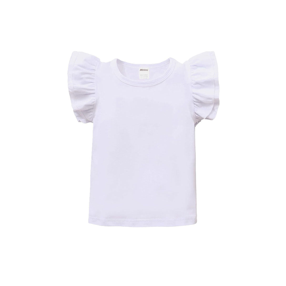 MONAG Girls Flutter Sleeve T-Shirt