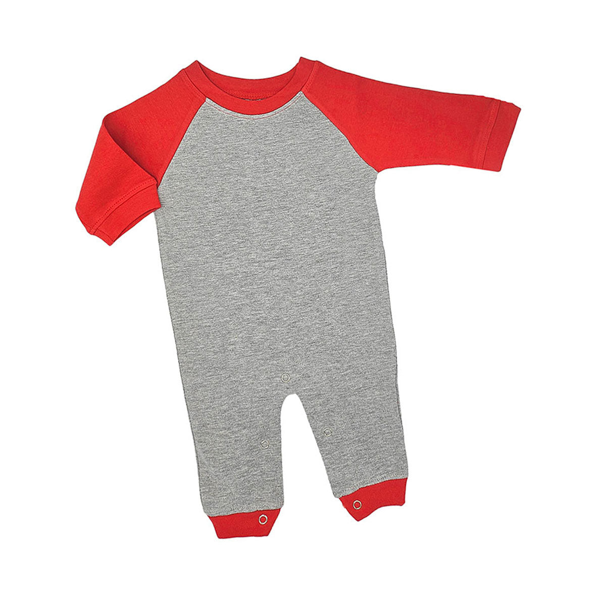 Infant Baby Long Sleeve Raglan Romper and Cap Set
