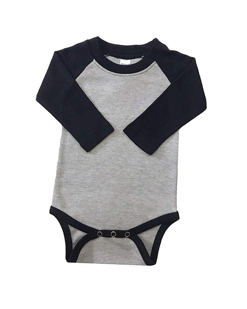 MONAG Infant Long Sleeve Raglan Baseball Bodysuit