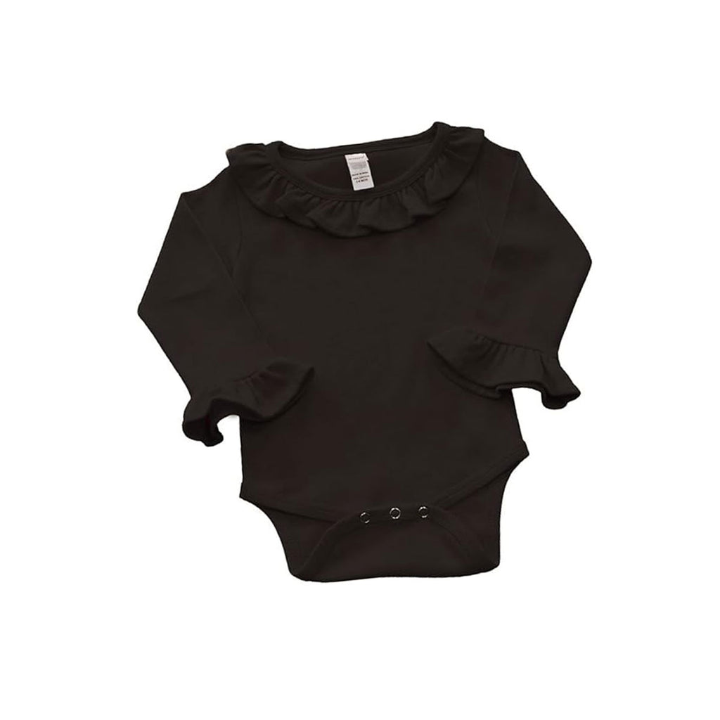 MONAG Infant Long Sleeve Ruffle Bodysuit
