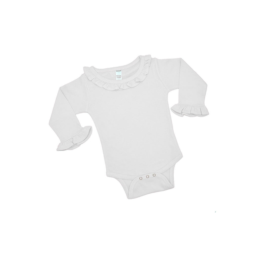 MONAG Infant Long Sleeve Ruffle Bodysuit