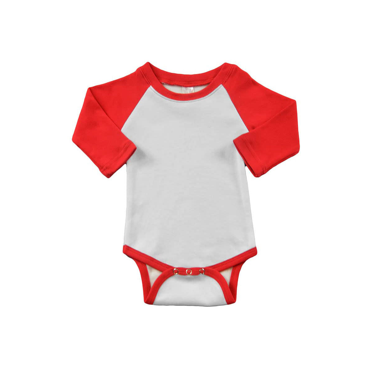 MONAG Polyester Raglan Baseball Bodysuit for Sublimation
