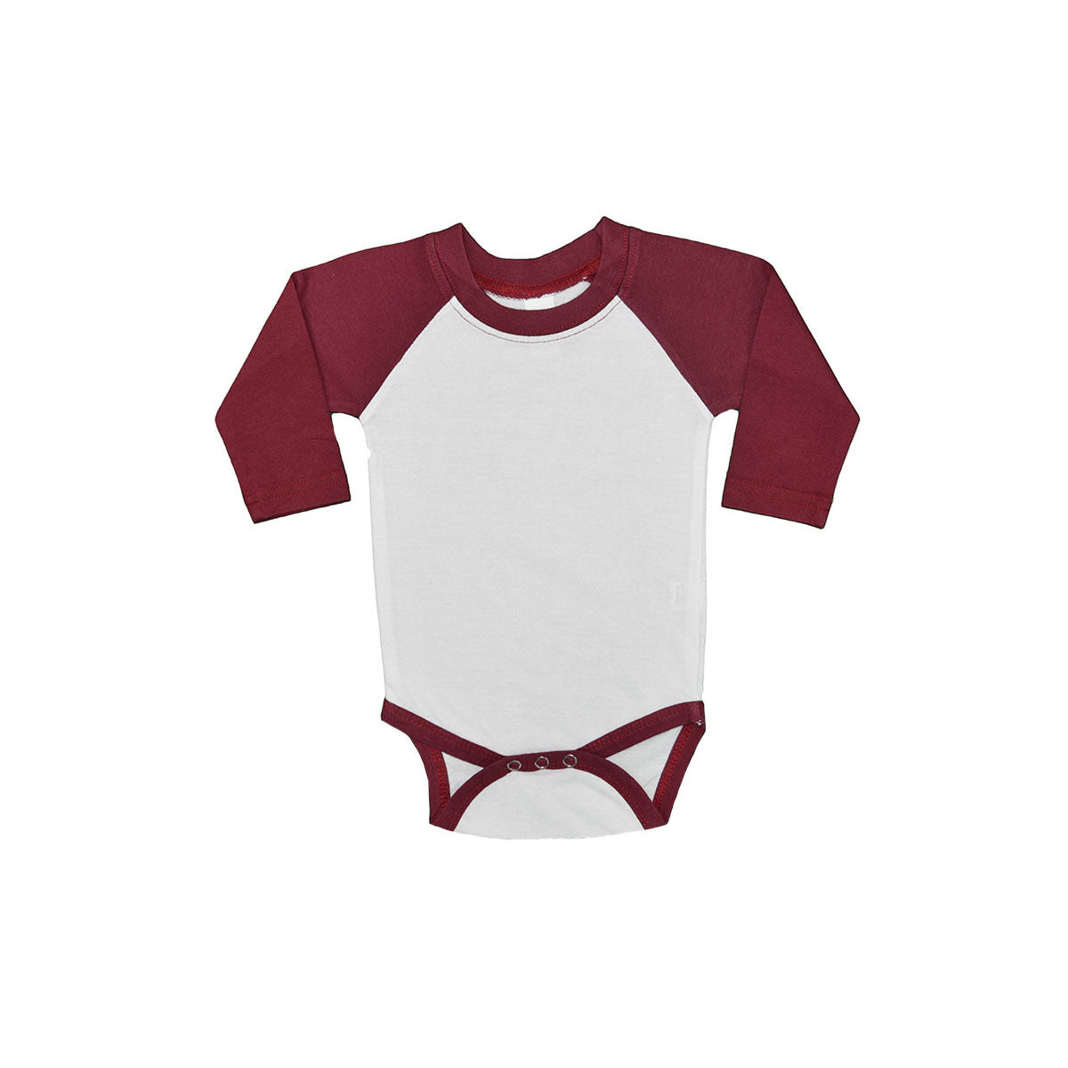 MONAG Polyester Raglan Baseball Bodysuit for Sublimation