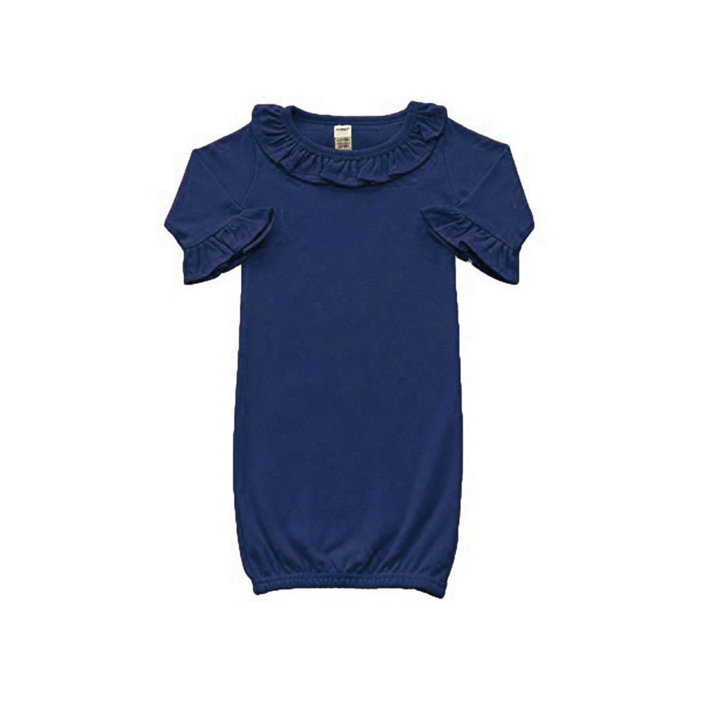 MONAG Long Sleeve Ruffle Baby Gown
