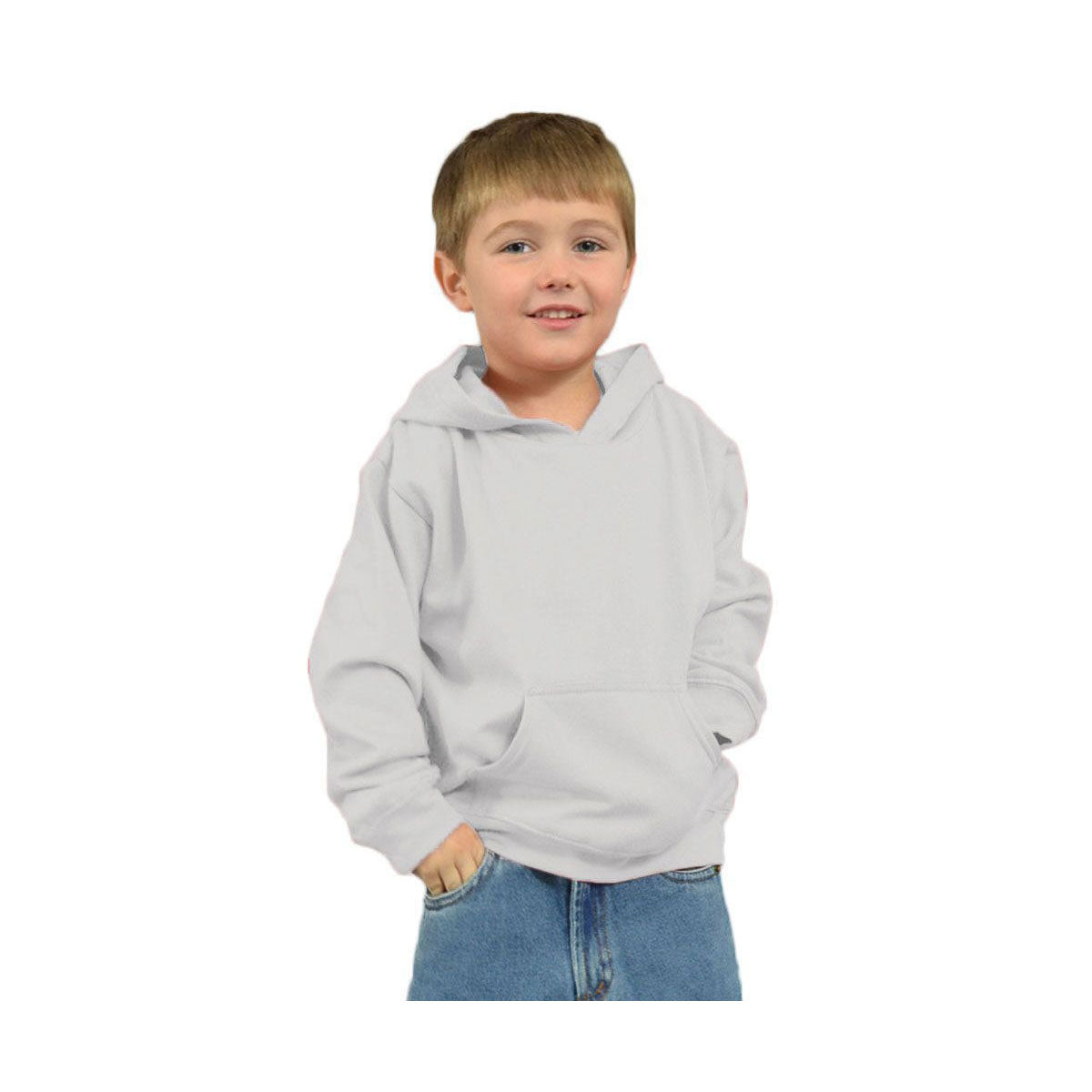 Youth Polyester Fleece Pullover Hoodie – Sublimation Ready