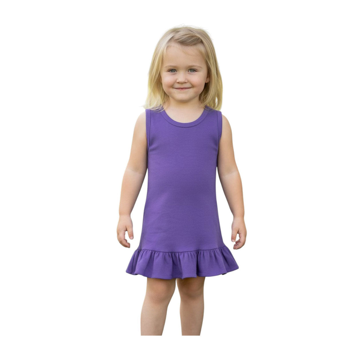 Ruffle Dress Purple