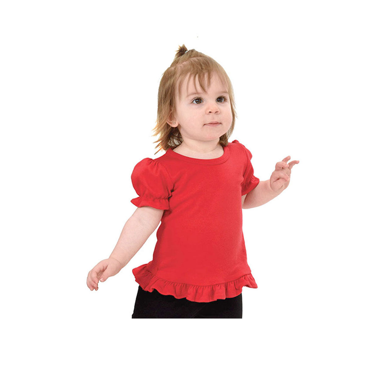 MONAG Toddler Short Sleeve Ruffle Tee