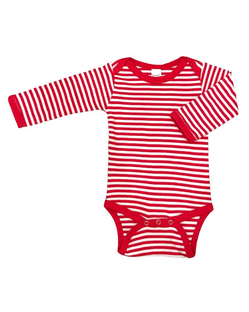 MONAG Infant Christmas Stripe Bodysuit
