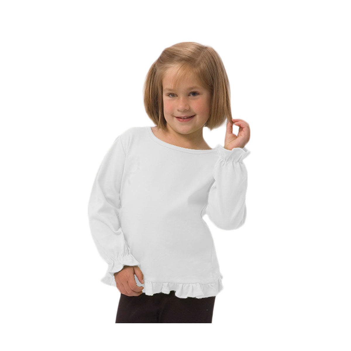 MONAG Toddler Long Sleeve Ruffle Tee
