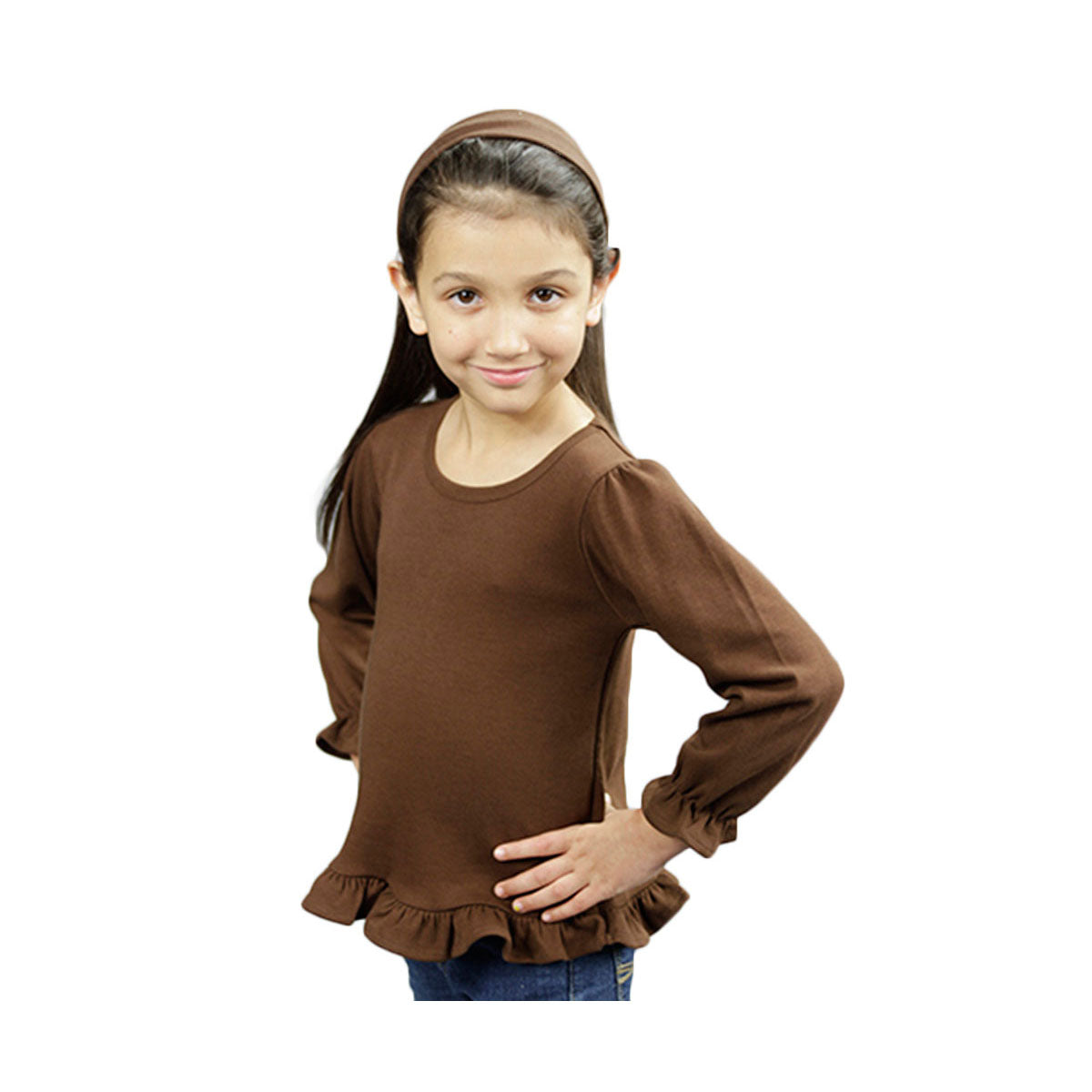 MONAG Toddler Long Sleeve Ruffle Tee