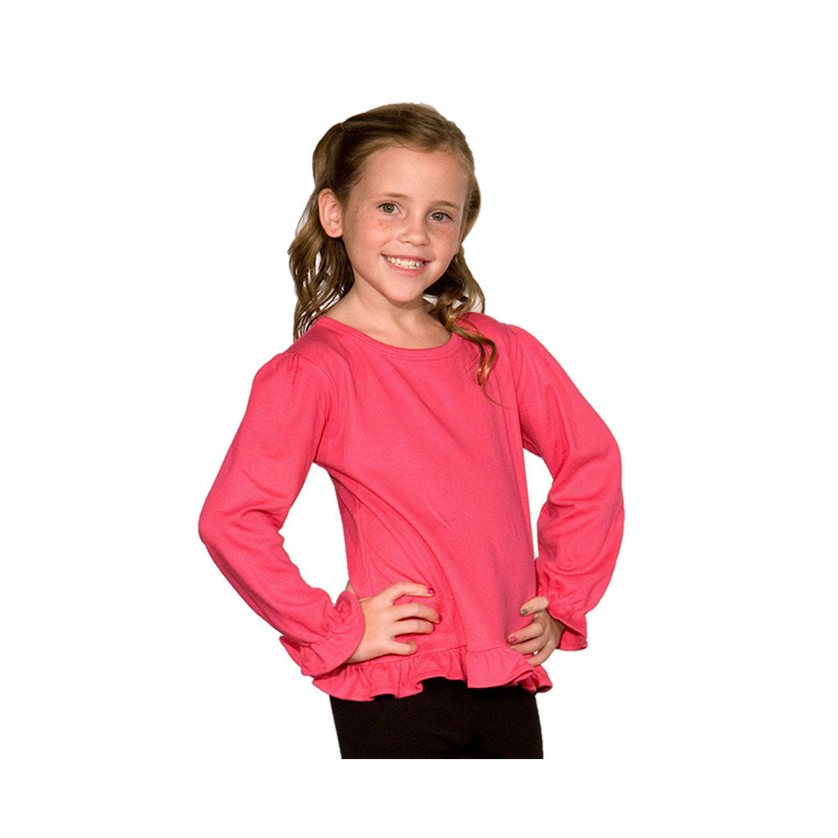 MONAG Toddler Long Sleeve Ruffle Tee