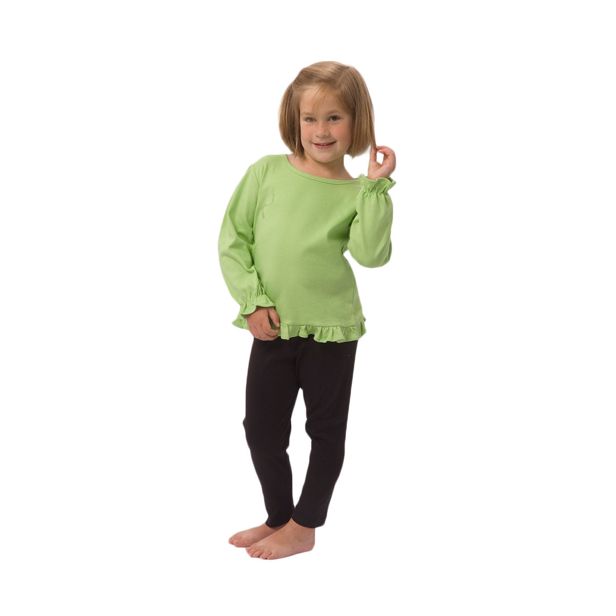 MONAG Toddler Long Sleeve Ruffle Tee