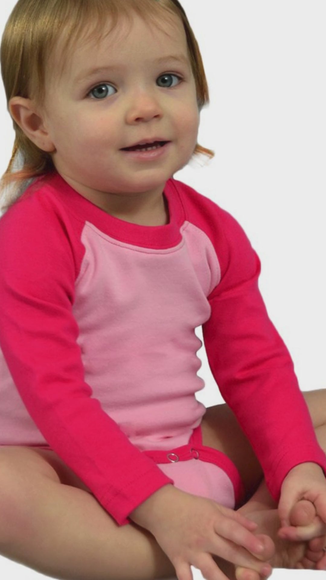 MONAG Infant Long Sleeve Raglan Baseball Bodysuit