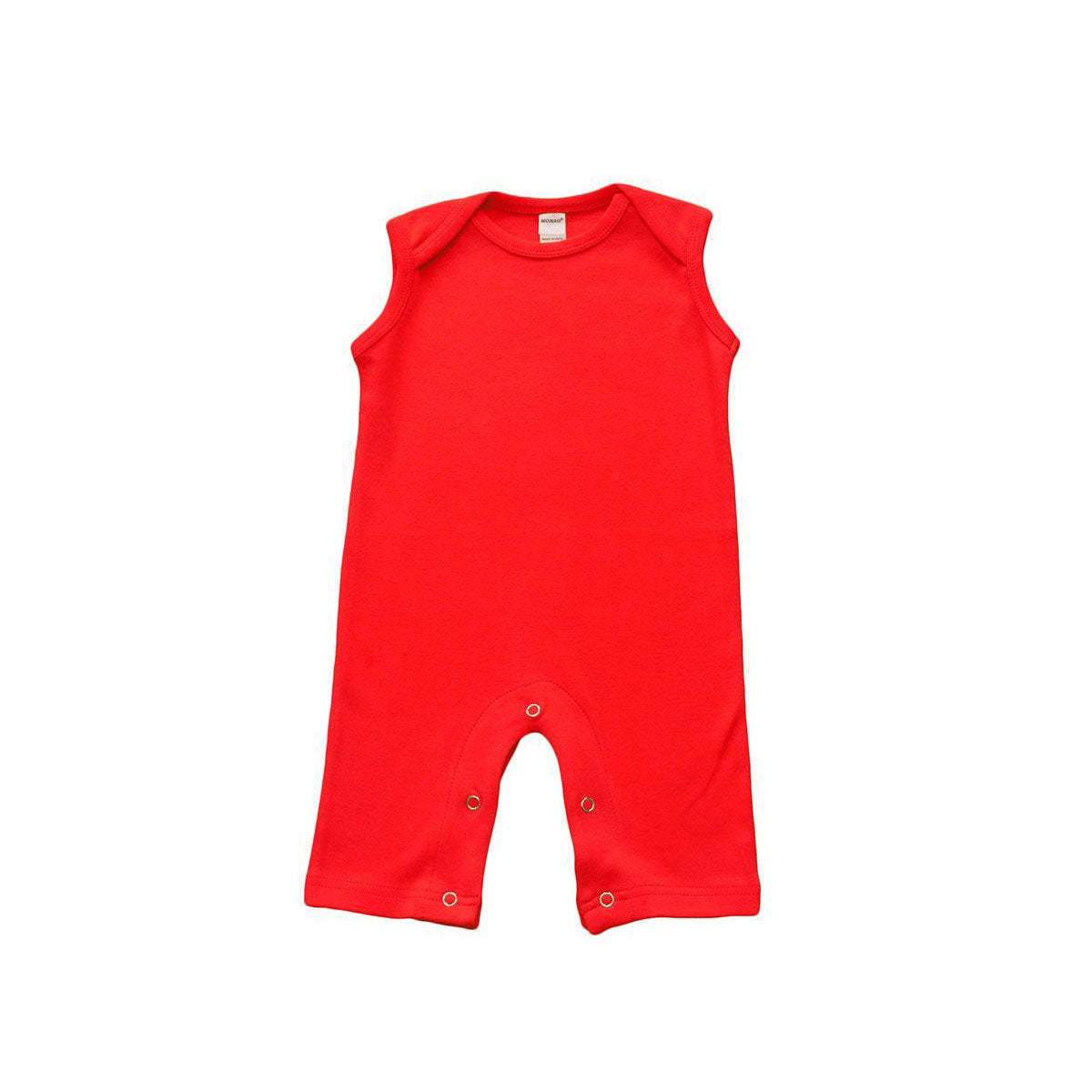 Baby Sleeveless Romper in 100% Interlock Cotton