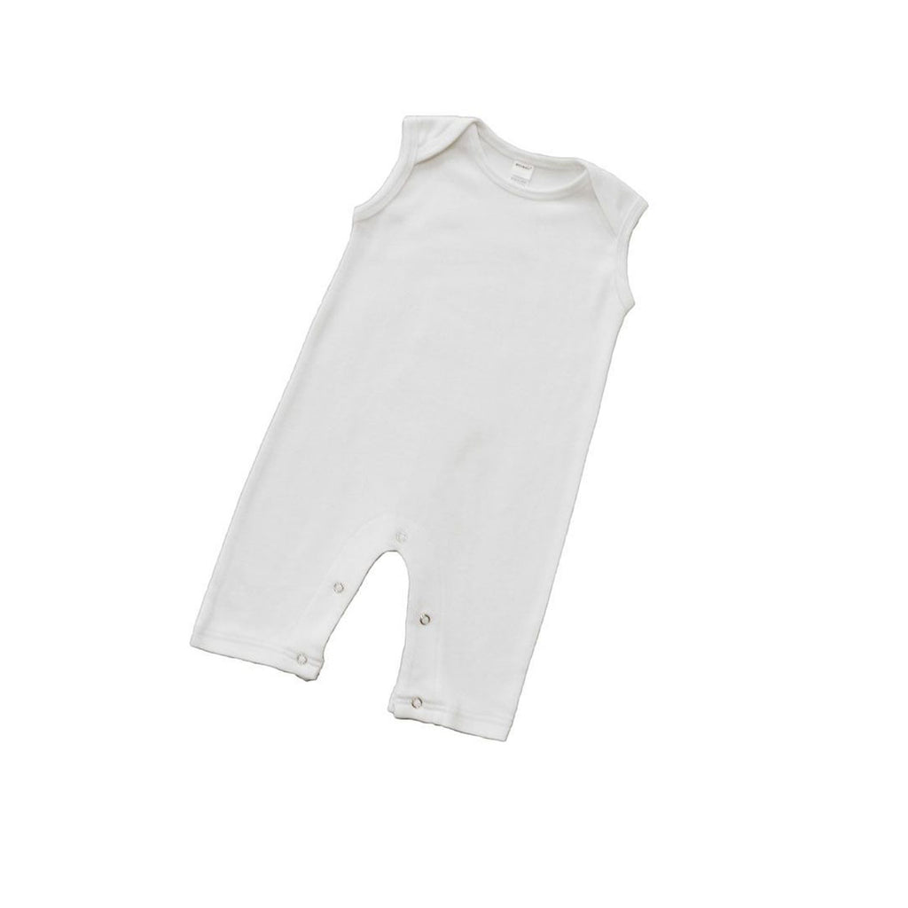 Baby Sleeveless Romper in 100% Interlock Cotton