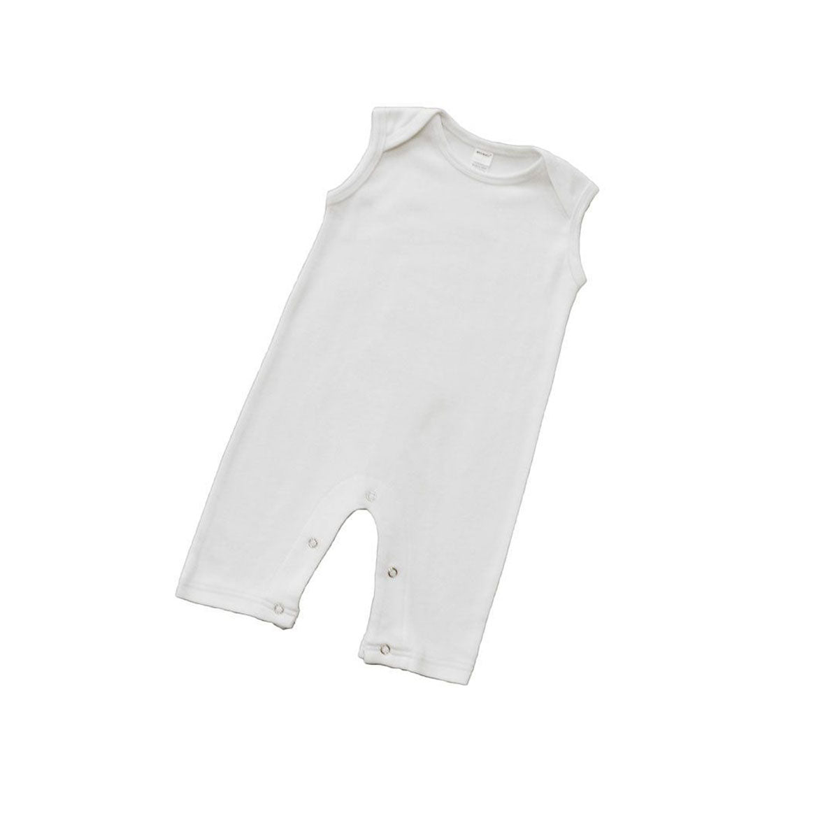 Baby Sleeveless Romper in 100% Interlock Cotton